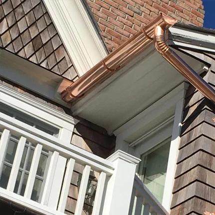copper gutter installation Port Jefferson Station ny